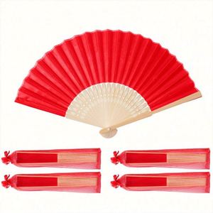 Abanicos de Mano Japoneses Chinos Vintage de Bambú, Plegables, con Pinturas y Grabados, Temática Deportiva, para Bodas, Fiestas, Bailes, Regalos Empresariales - Product Image 6