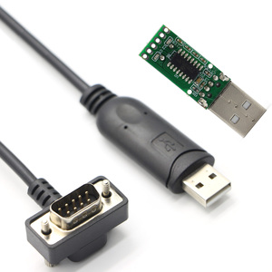 Cable serie RS232 USB A a DB9 con ángulo ascendente de 90 grados, FTDI FT232RL, OEM/ODM, para impresora y escáner POS - Product Image 2