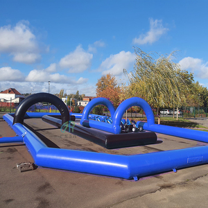 Nouvelle piste de course gonflable d'extérieur conçue pour le divertissement gonflable, technologie de pointe, garantie de satisfaction pour tous les pilotes - Product Image 4