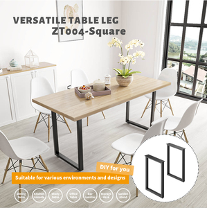 Patas de Mesa de Comedor Negras de Estilo Industrial de Diseño Moderno de <span class=keywords><strong>28</strong></span> Pulgadas, Patas de Banco de Metal para Muebles, Patas de Escritorio de Madera - Product Image 2