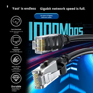 स्टॉक सुपर श्रेणी 6 गीगाबिट नेटवर्क केबल कैसेट 6 कंप्यूटर घरेलू जपर गैर-परिरक्षित शुद्ध तांबे RJ-45 तैयार केबल का परीक्षण किया गया - Product Image 2