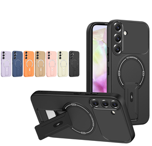 Coques de téléphone magnétiques mates avec béquille anneau pour Samsung Galaxy A17 A07 A27 A37 A57 A26 A36 A56 A16 A06 S26 S25 <span class=keywords><strong>Ultra</strong></span> - Product Image 1