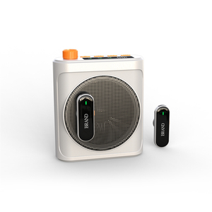 High Quality Mini <b>Wireless</b> Portable Megaphone Speaker with Double Clip-on Lavalier <b>Microphone</b> for Teacher, Tour - Product Image 3