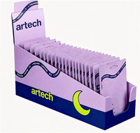 Boîte de présentation de sachets de suppléments électrolytiques et vitaminiques, écologique, pour comptoir de vente au détail, petite boîte de présentation de sachets