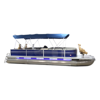 Bote Pontón de Trabajo Kinlife de 6.5m de Aluminio Barco de Lujo Tipo Yate de Calidad