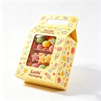Scatole Regalo Economiche in Cartone per Dolci Natalizi con Manico e Finestra Trasparente, Confezione Personalizzata a Tema Halloween