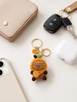 Une décoration en peluche de capybara faite à la main au crochet, crocheté à la main pour les femmes, pour les clés de voiture |   Porte-clés Capybara mignon pour sac à main