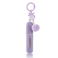 Botol Parfum Gantung Tas Plush Omi 5ML 10ml Baru Terlaris, Gantungan Kunci Girly, Cetak Sablon, Model Isi Ulang Portabel untuk Perjalanan