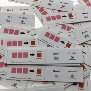 Cartes indicatrices de changement de couleur à l'oxyde d'éthylène Classe 4 ISO 11140-1 Sachets de stérilisation sans métaux - Product Image 4