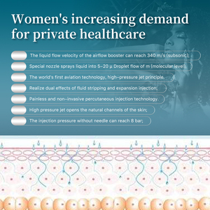 2023 HUAMEI Mặt Oxy tiêm máy bay phản lực Peel mặt spa chăm sóc da mặt nhăn loại bỏ vẻ đẹp máy - Product Image 4