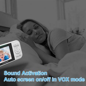 Moniteur vidéo pour bébé de 2.8 pouces avec <span class=keywords><strong>caméra</strong></span> Audio intelligent Interphone à 2 voies Vision nocturne Berceuses Alarme de température Moniteur pour bébé - Product Image 6