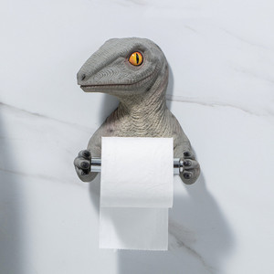 Portarotolo da Parete a Forma di <span class=keywords><strong>T</strong></span>-<span class=keywords><strong>Rex</strong></span> - Decorazione per Bagno, Portarotolo di Carta Igienica a Forma di Dinosauro - Product Image 2