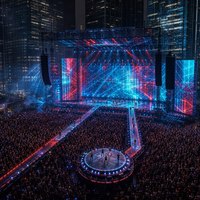 Écran LED de scène P3.91 certifié CE RoHS, étanche, mur vidéo LED de location avec flight case de transport