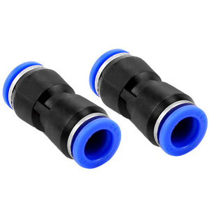 ข้อต่อลมแบบเร็ว Dde Dade Pneumatics รุ่น Pu-4Mm Pu-6Mm Pu-8Mm Pu-10Mm Pu-12Mm Pu-14Mm Pu-16Mm  ข้อต่อพลาสติกสำหรับระบบนิวเมติก - Product Image 1