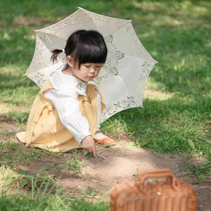 Parapluies en <span class=keywords><strong>dentelle</strong></span> personnalisés Vente en gros Parapluie en <span class=keywords><strong>dentelle</strong></span> brodée vintage Parapluie en <span class=keywords><strong>dentelle</strong></span> soleil grande taille 76cm - Product Image 4