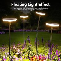 Luces Solares LED para Caminos, Impermeables, para Jardín, Patio, Paisaje, Lámpara Blanca Cálida