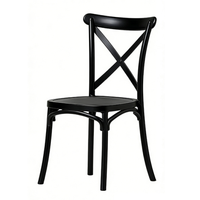 Chaise de salle à manger contemporaine en PP pour extérieur, balcon, cour, imperméable et résistante au soleil, idéale pour hôtel