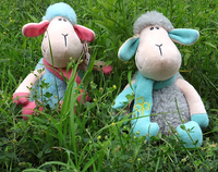 Peluche lestée de mouton d'alpaga mignon personnalisé poupée d'agneau en peluche pour enfant pour les cadeaux de vacances de sommeil profond