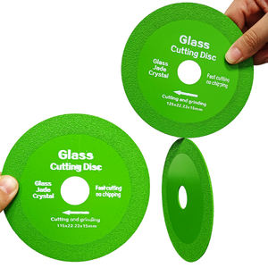 Disque de coupe diamanté vert industriel de 4-1/2 pouces, lame de coupe humide et sèche haute efficacité pour verre, porcelaine et carrelage - Product Image 1