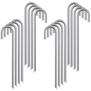 आधुनिक गैल्वेनाइज्ड स्टील जे हुक एंकर ग्राउंड दांव और कुत्ते केनेल के लिए रीबर पेग-10 साल का उपयोग - Product Image 3