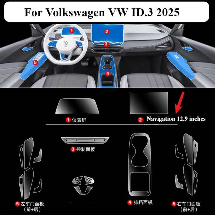 Pre Cut Ppf Volkswagen Id 3 Cn 2025 main image 1