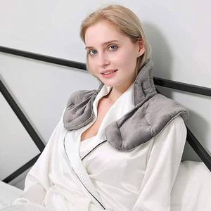 Microgolfbare geweven warmtekussen met citroengrasvulling, draagbare gewogen schouder- en nekwrap voor slapen en kamperen - Product Image 2