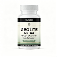 Complément Détoxifiant au Zéolite Marque Blanche, Charbon Actif et Chardon-Marie en Capsules pour le Soutien Hépatique et l'Aide Digestive (Adultes)