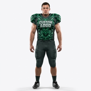 Camisetas de Fútbol Americano Personalizadas con Impresión por Transferencia de Calor 100% Poliéster, Correa Acolchada de 180g, Secado Rápido, Precio Económico para Hombre - Product Image 1