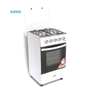 Xunda - Cocina de Gas Independiente con <span class=keywords><strong>Horno</strong></span> Integrado de 500 mm, Color Blanco, 4 Quemadores de Gas, Precio Económico - Product Image 3