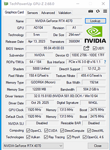 Tarjeta Gráfica RTX4070 FE Edición Pública 12GB Founder's Edition ITX, Pequeño Cañón de Acero, Razonamiento por IA, RTX4070 FE - Product Image 1