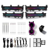 Kit d'éclairage dynamique intérieur pour Honda Civic 11e génération 2022-2025, garniture de style carbone OEM, éclairage ambiant