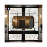 Tableau de quartz transparent translucide en cristal blanc rétroéclairé personnalisé pour décoration murale intérieure