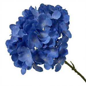 Hortensias de Seda Púrpura Oscuro Hechas a Mano, Flores Artificiales Grandes para Bodas, Fiestas, Graduaciones, Decoración del Hogar - Product Image 4