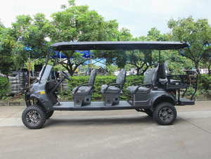 Venta al por mayor del fabricante: Carro de golf eléctrico Club Car de 8 asientos, elevación personalizada, batería de litio, capacidad de carga de 300 kg, 54 hoyos - Product Image 4