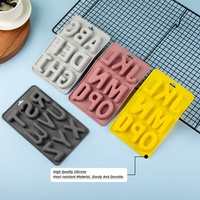 Moule de cuisson professionnel fabricant personnalisé anglais lettre forme Silicone chocolat moule gelée Biscuit Silicone moules