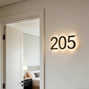 ป้าย<span class=keywords><strong>เลข</strong></span>ที่บ้าน LED 3 มิติ สำหรับภายนอกอาคาร สูง 5 นิ้ว พร้อมไฟส่องสว่าง กันน้ำ IP65 สำหรับตกแต่ง ใช้พลังงานไฟฟ้ากระแสตรง - Product Image 5