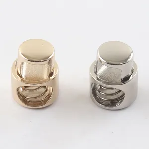 Hoodie Accessories Elastic Cord Lock Drawstring End Toggles Cord Clip Stopper Custom Plastic/silicone/stainless/metal Metal