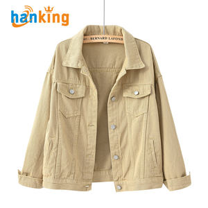 Ehanking, Chaquetas vaqueras para mujer, abrigo corto informal, Tops holgados finos a la moda para mujer, chaqueta vaquera, 12 colores, S-4XL - Product Image 3