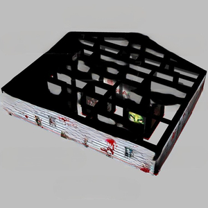 Intérieur/extérieur personnaliser <span class=keywords><strong>Halloween</strong></span> festival <span class=keywords><strong>maison</strong></span> <span class=keywords><strong>hantée</strong></span> jeu pour les enfants jouant fête commerciale nouveau design labyrinthe gonflable - Product Image 4