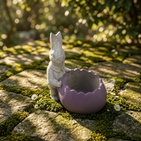 Jardinières en béton de fabrication directe, acceptant la personnalisation de la taille, pots de fleurs et jardinières en ciment pour jardin, prix compétitif