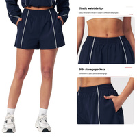 Conjunto de 2 Piezas para Mujer, Talla Grande, Verano, Top Corto de Manga Larga para Gimnasio, Pantalones Cortos Deportivos de Cintura Alta, Ropa Holgada para Yoga