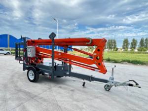 Plataforma de trabajo aéreo eléctrico de 380V Brazo plegable Remolque Cadena de acero Polipasto de 380V para hoteles Otras industrias Proveedor de China - Product Image 2