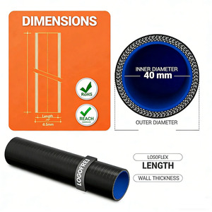 Tuyau en silicone haute/basse température, résistant aux températures élevées, pour intercooler, turbo, radiateur, refroidisseur d'air, tuyau d'admission d'air, flexible, pièce moteur <span class=keywords><strong>de</strong></span> qualité supérieure - Product Image 6