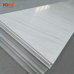 แผ่นผนังหินอะคริลิกสำหรับห้องอาบน้ำ ผิวแข็ง ทนทาน สีขาวกลาเซียร์ - Product Image 3