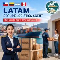 El Mejor Agente Logístico Seguro DDP Puerta a Puerta en LATAM, de China a Chile, Colombia, Argentina, Perú, 100% Garantizado