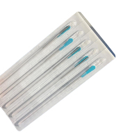 Aiguille d'acupuncteur à poignée en argent stérile jetable acupuncture avec tube