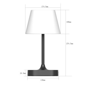 Lámpara de Noche para Dormitorio, Lámpara Táctil Regulable con 3 Colores y 5 Niveles de Brillo, Lámpara de Mesa para Bebés, Lámpara de Noche Recargable Portátil - Product Image 6