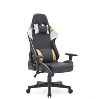 Siège de voiture ergonomique, siège de voiture pivotant, inclinable, pour PC, ordinateur de course, bureau, Gaming, avec repose-pieds, rvb, LED OEM ODM, bon prix