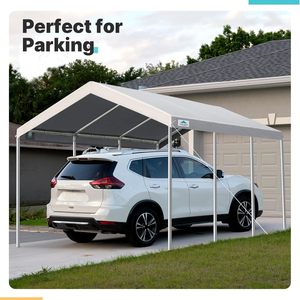Premium Heavy Duty 10x20 ft Carport Portable Auvent De Voiture Hauteur Réglable 9.5 ft Garage Partie Tente Bateau Abri En PE En Plein Air - Product Image 6