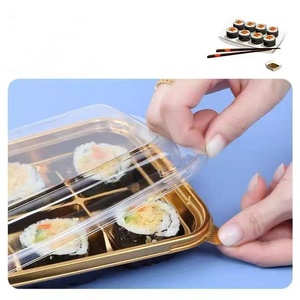 Ingrosso scatola di pasta in plastica oro 6 scomparti per alimenti contenitore per Dessert per il confezionamento di alimenti soluzione di conservazione sicura - Product Image 5